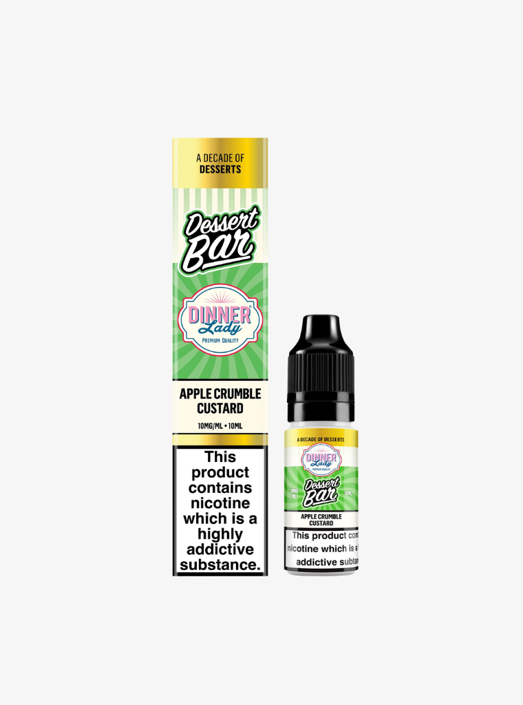 Dinner Lady | Dessert Bar Salts | Apple Crumble Custard | Nic Salts | 10mg