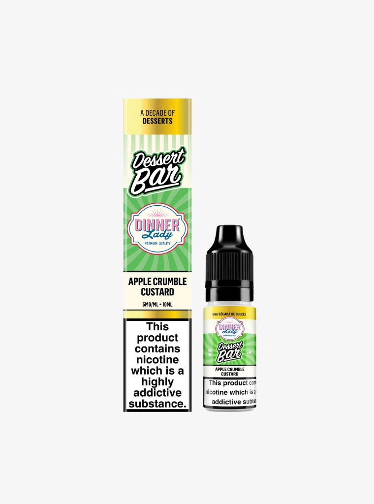 Dinner Lady | Dessert Bar Salts | Apple Crumble Custard | Nic Salts | 5mg