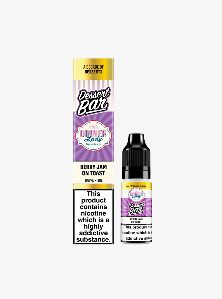 Dinner Lady | Dessert Bar Salts | Berry Jam On Toast | Nic Salts | 5mg