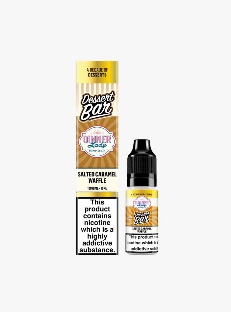 Dinner Lady | Dessert Bar Salts | Salted Caramel Waffle | Nic Salts | 10mg