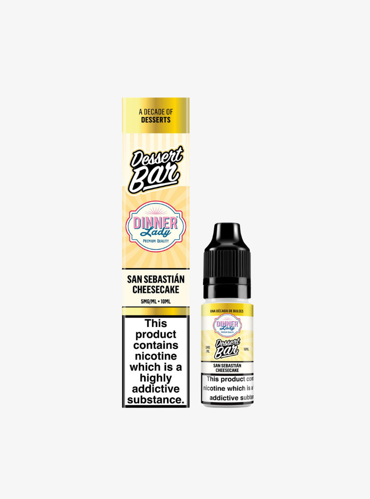 Dinner Lady | Dessert Bar Salts | San Sebastian Cheesecake | Nic Salts | 5mg