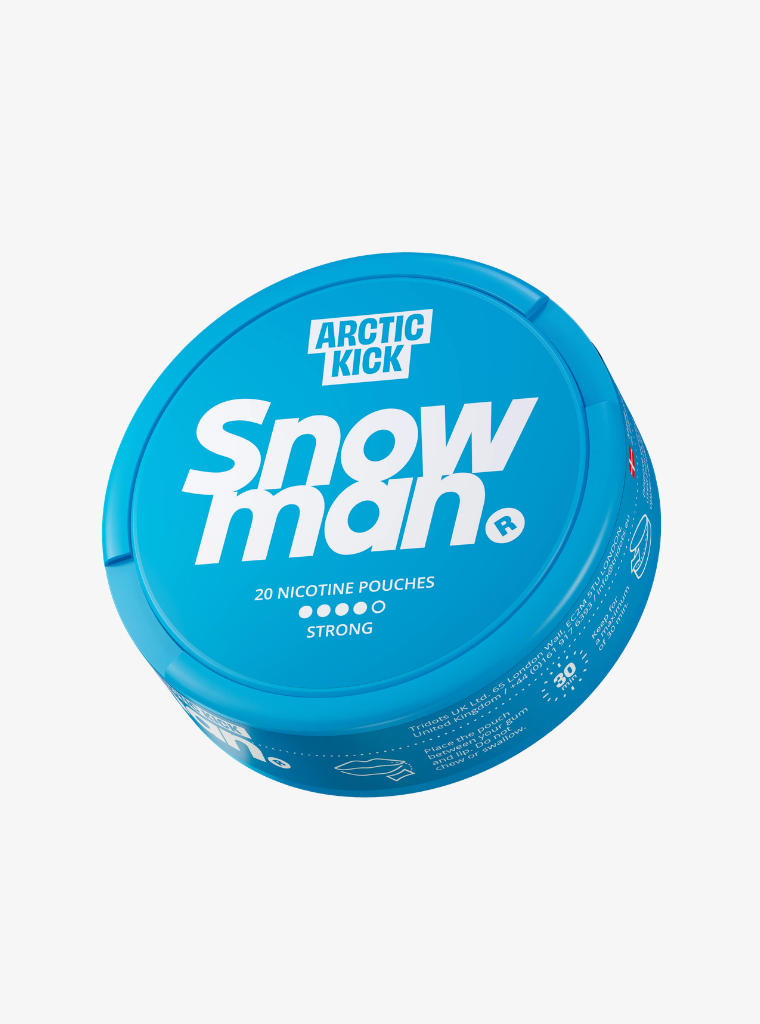 Snowman | Arctic Kick | Nic Pouches | Strong 12mg per pouch