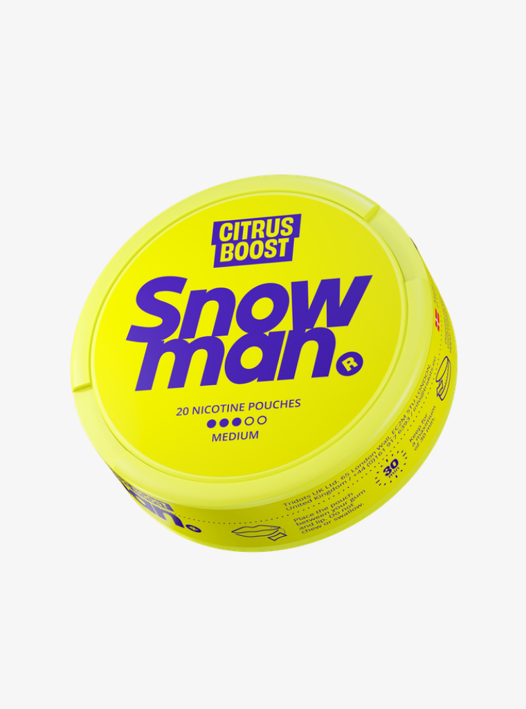 Snowman | Citrus Boost | Nic Pouches | Medium 9mg per pouch