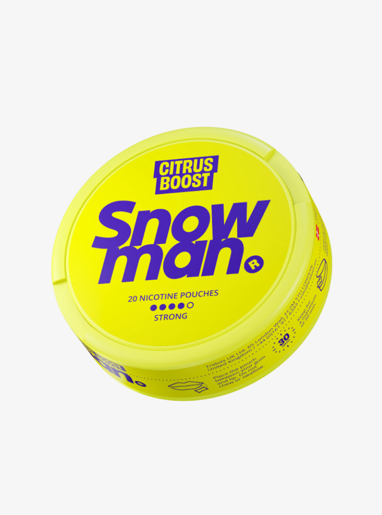 Snowman | Citrus Boost | Nic Pouches | Strong 12mg per pouch-1