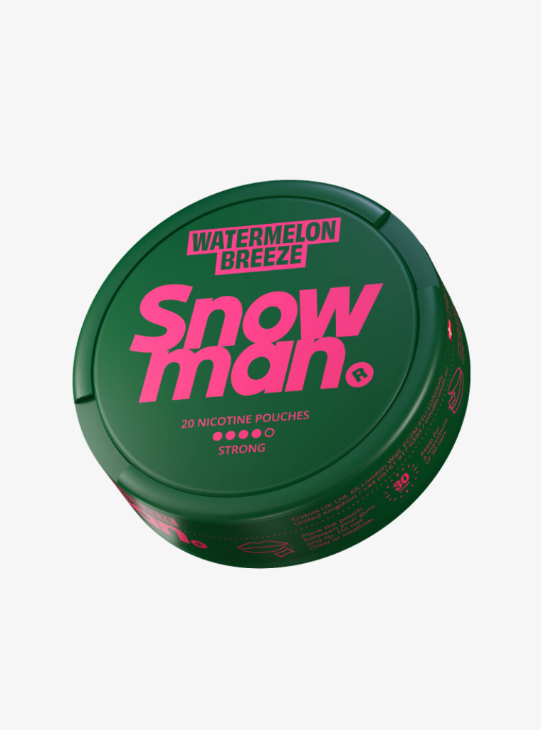 Snowman | Watermelon Breeze | Nic Pouches | Strong 12mg per pouch